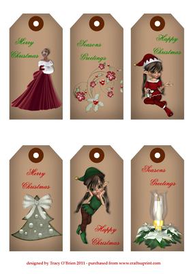 Large Christmas Tags