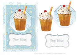 Blue Cupcake