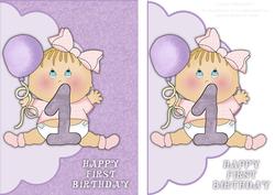 Lilac Girl First Birthday