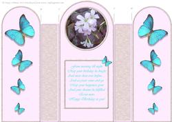 Blue Butterfly Fold