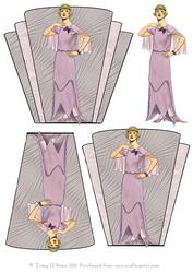 Pink Deco Lady