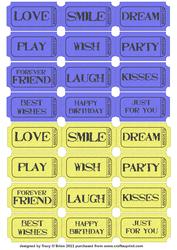 Blue & Yellow Tickets