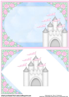 Princesses Cloud Castle Card