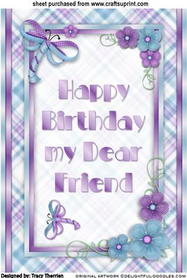 Dear Friend Birthday Card