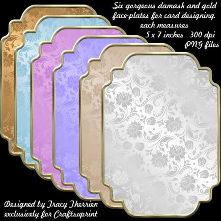 Damask and Gold Mats