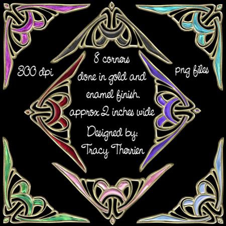 Gold and Glass Corners