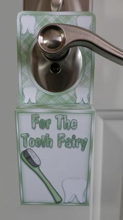 Tooth Fairy Door Hanger Box in Green