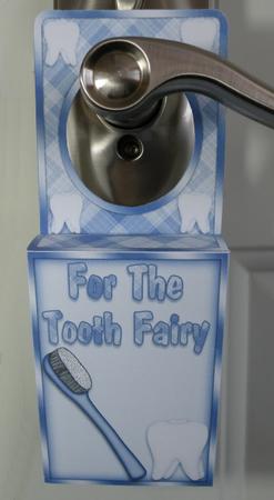 Tooth Fairy Door Hanger Box in Blue