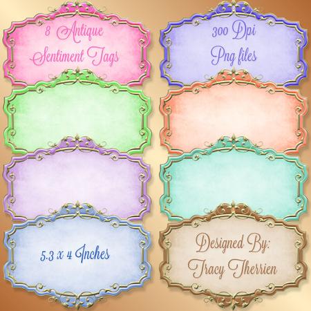 Antique Sentiment Tags