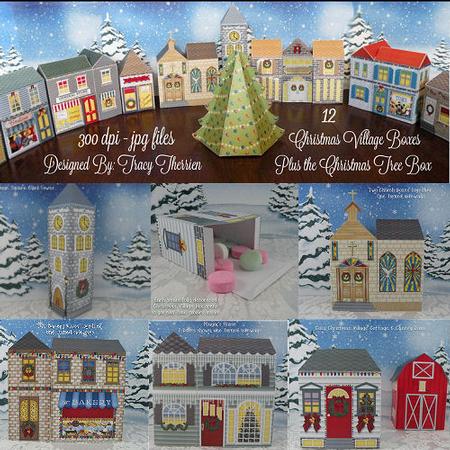 Christmas Village Treat Boxes