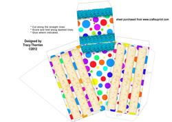 Blue Polkadot Cake Slice Box