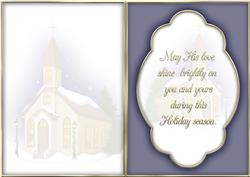Christmas Church Card Insert