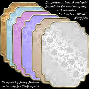 Damask and Gold Mats