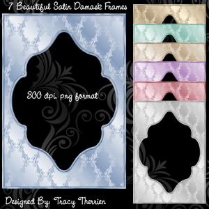 Satin Damask Frames