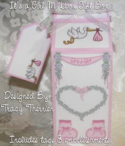 It's a Girl Milk Box Gift Box