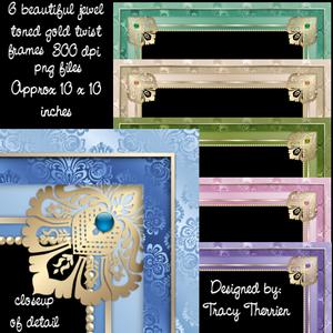 Gold Twist Fancy Frames