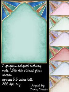 Antique Archway and Stained Glass Mats