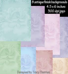 Antique Rose Background Mats