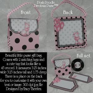 Posh Poodle Precious Purse
