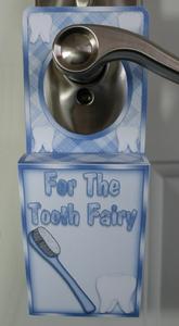 Tooth Fairy Door Hanger Box in Blue