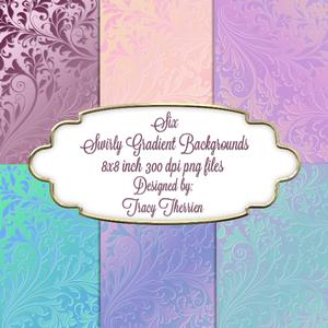 Swirly Gradient Background Papers