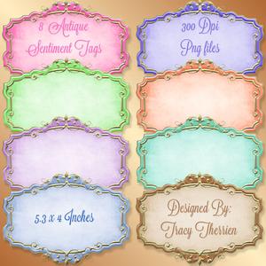 Antique Sentiment Tags