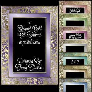Gold Gilt Pastel Frames