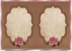 Vintage Rose Card Insert 1