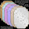 Damask and Gold Mats