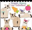 Donkey Doodles 1 Clip Art