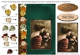 Vintage Edwardian Lady Decoupage Paper Roses A5 card front Emerald