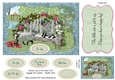 Siamese Cats in Park Beautiful Quick A5 Card Front Blue