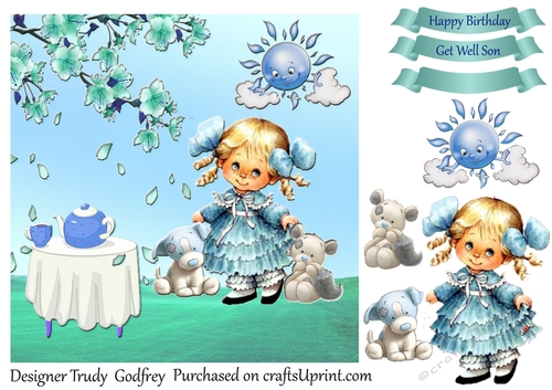 Little Girl Blue Party
