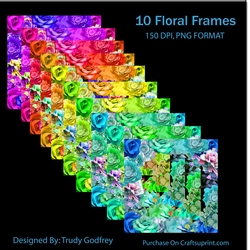 10 Floral Frames