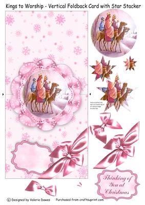 Kings to Worship - Vertical Foldback Card with Star Stacker