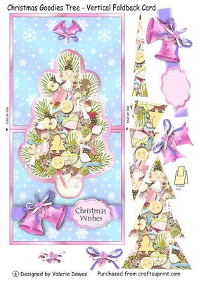 Christmas Goodies Tree - Vertical Foldback Card