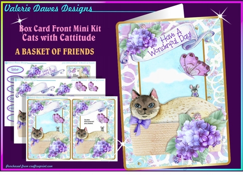 Cats With Cattitude Mini Kit - A Basket of Friends