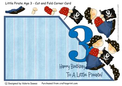 Little Pirate Age Card 3