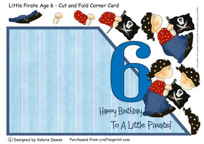 Little Pirate Age Card 6