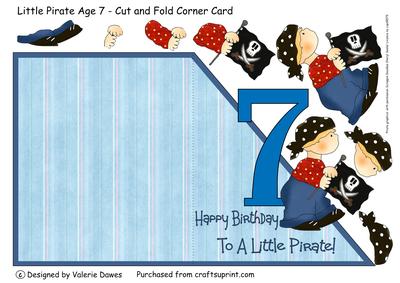 Little Pirate Age Card 7