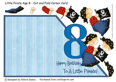 Little Pirate Age Card 8