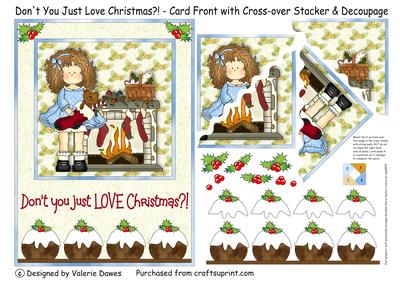 Don't You Just Love Christmas!- Crossover Stacker Card Front