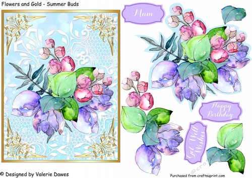 Flowers & Gold - Summer Buds