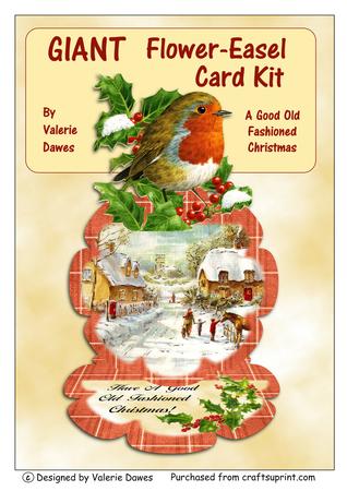 A Good Old Fashioned Christmas - Giant Flower-easel Card Kit