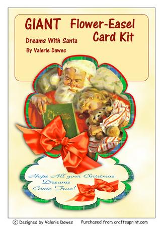 Dreams with Santa - Giant Flower-easel Card Kit
