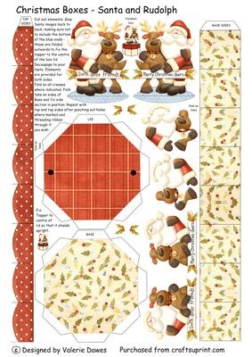 Christmas Boxes - Santa and Reindeer