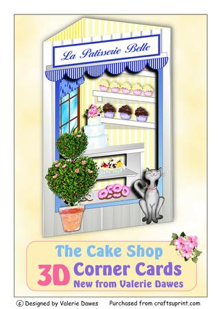 3D Corner Card Kit - the Cake Shop