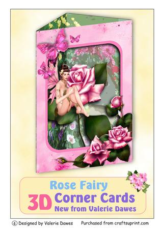 3D Corner Card Kit - Rose Fairy