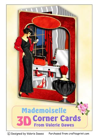 3D Corner Card Kit - Mademoiselle
