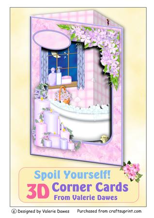 3D Corner Card Kit - Spoil Yourself - It's Your Birthday!